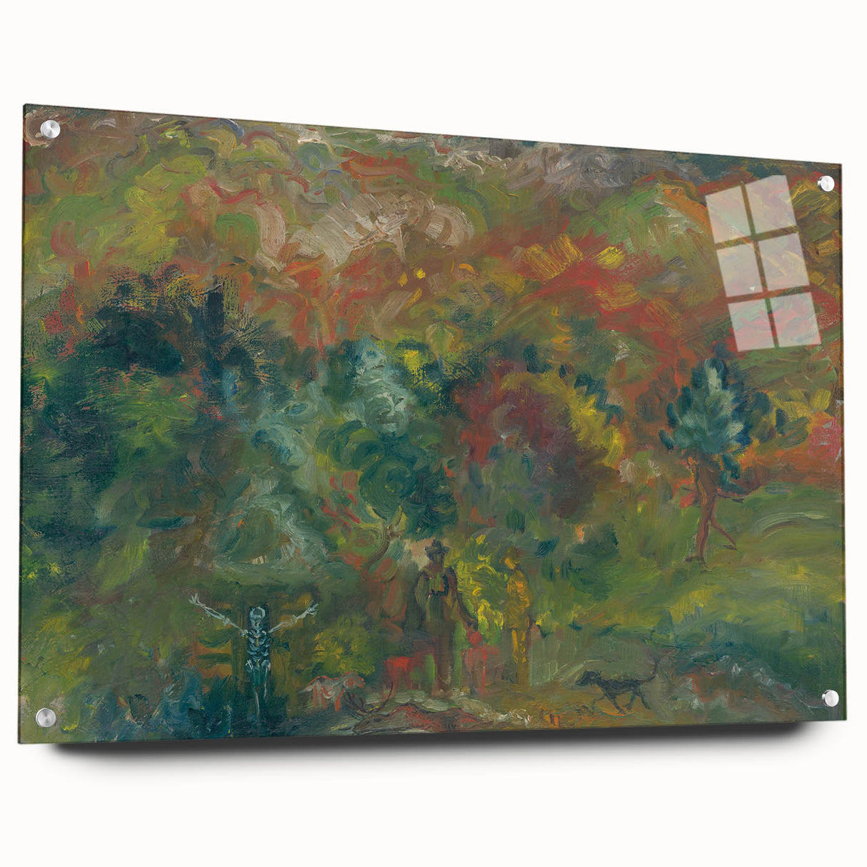 Expressionism Wall Art - Hunters and Death by Arnold Peter Weisz