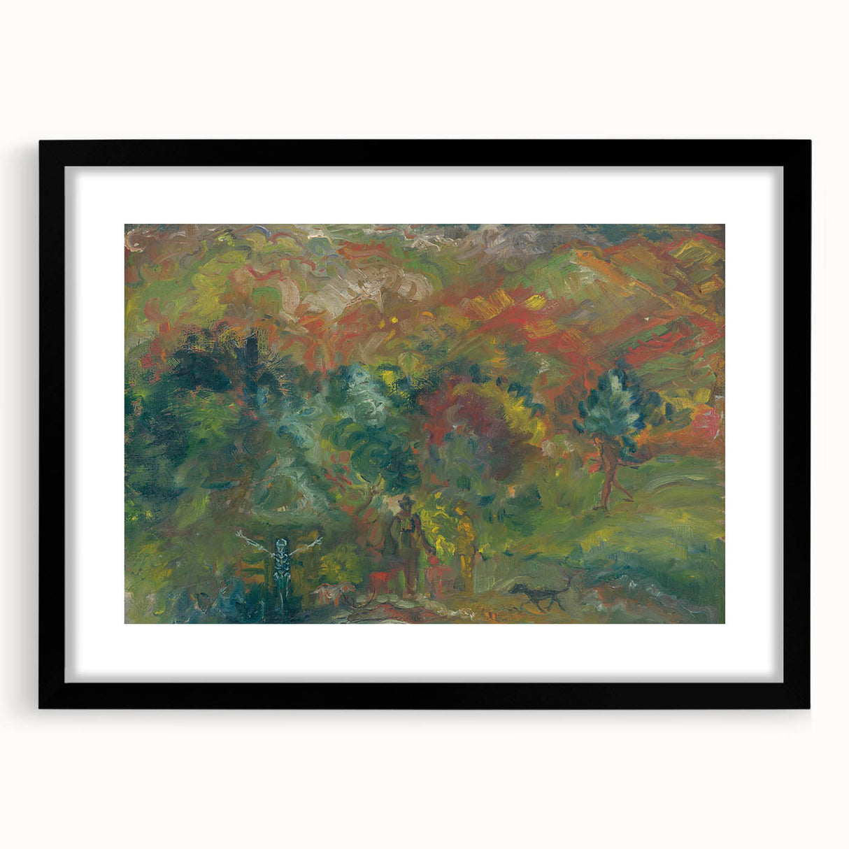 Expressionism Wall Art - Hunters and Death by Arnold Peter Weisz