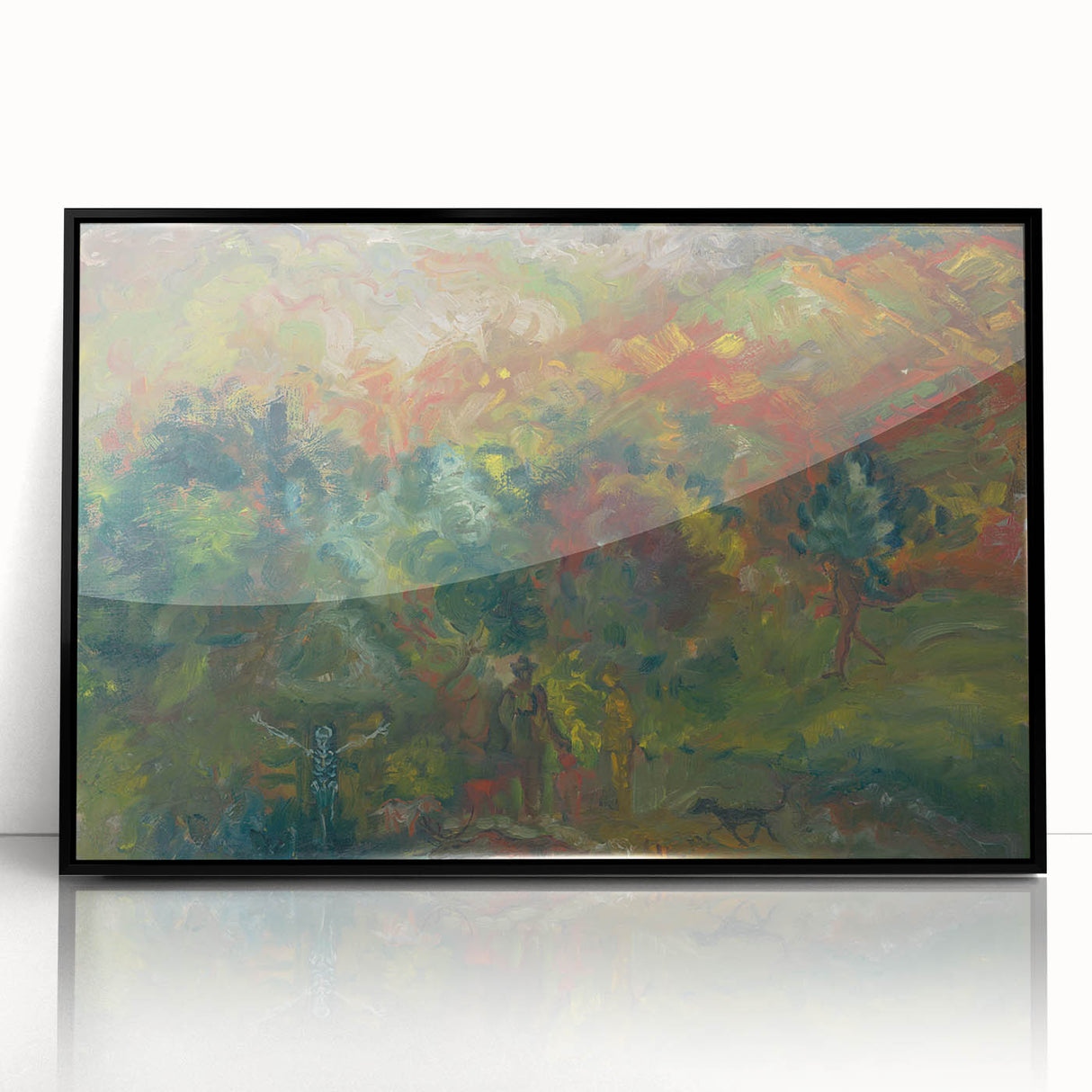 Expressionism Wall Art - Hunters and Death by Arnold Peter Weisz