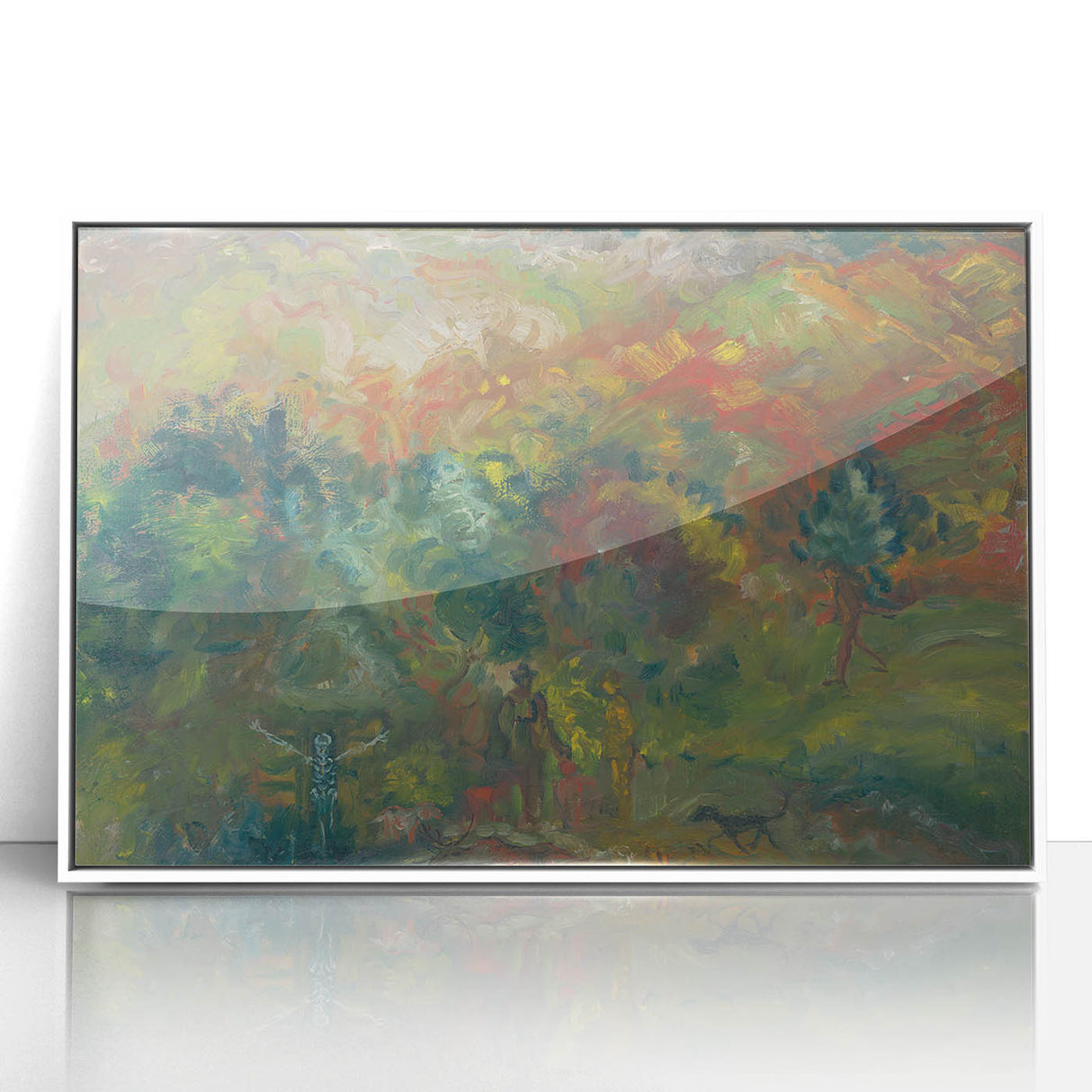 Expressionism Wall Art - Hunters and Death by Arnold Peter Weisz