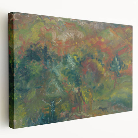 Expressionism Wall Art - Hunters and Death by Arnold Peter Weisz