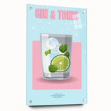 Large abstract wall art on acrylic glass depicting vibrant, multicolored brush strokes, ideal for dining room decor.