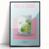 Large abstract wall art featuring mid-century modernist design in vibrant colors on a framed acrylic print.