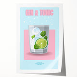 Extra large rolled print of floral art in muted green and pink tones, ideal for dining room or bathroom decor.