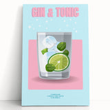 Large black and white stretched canvas of assorted kitchen utensils, ideal for kitchen wall art.