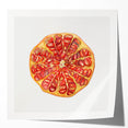 Extra large rolled print of assorted fruits in vibrant colors, suitable as art wall dining room decor.