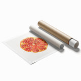 Extra large rolled canvas print featuring an array of colorful fruits in a minimalist style.