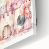 Princess Castle Watercolor Print - Girls Bedroom Art