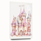 Princess Castle Watercolor Print - Girls Bedroom Art