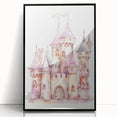 Princess Castle Watercolor Print - Girls Bedroom Art