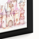 Princess Castle Watercolor Print - Girls Bedroom Art