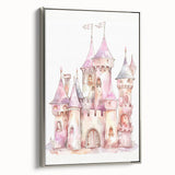 Princess Castle Watercolor Print - Girls Bedroom Art