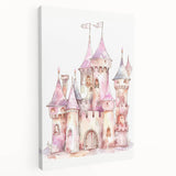 Princess Castle Watercolor Print - Girls Bedroom Art