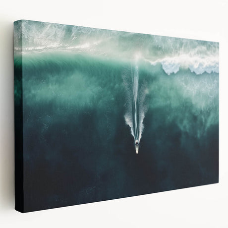 Stretched canvas artwork depicting a serene beach landscape with vibrant colors and gentle waves, designed to enhance any coastal-themed decor. Perfect for bringing a calming ambiance to living spaces.
