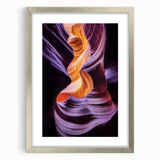 Silver-framed landscape art print featuring vibrant canyons, elegantly matted for a polished look, ideal for enhancing home decor with natural beauty. Perfect for art enthusiasts and interior designers seeking a stunning focal piece.
