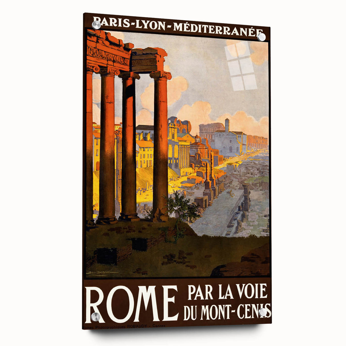 Retro Rome Travel Poster – Vintage Italian City Art