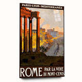 Retro Rome Travel Poster – Vintage Italian City Art