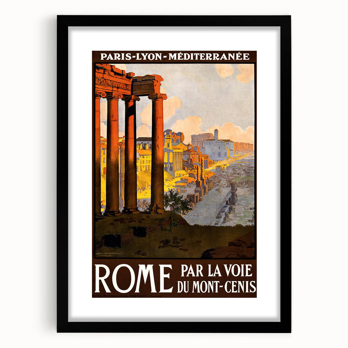 Retro Rome Travel Poster – Vintage Italian City Art
