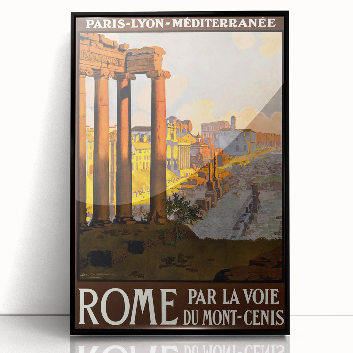 Retro Rome Travel Poster – Vintage Italian City Art