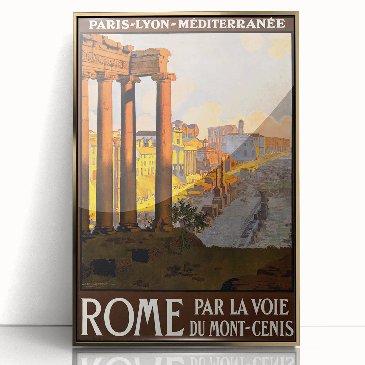Retro Rome Travel Poster – Vintage Italian City Art