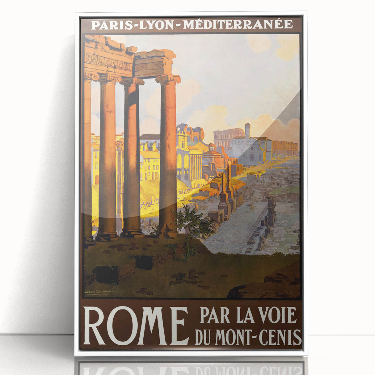 Retro Rome Travel Poster – Vintage Italian City Art