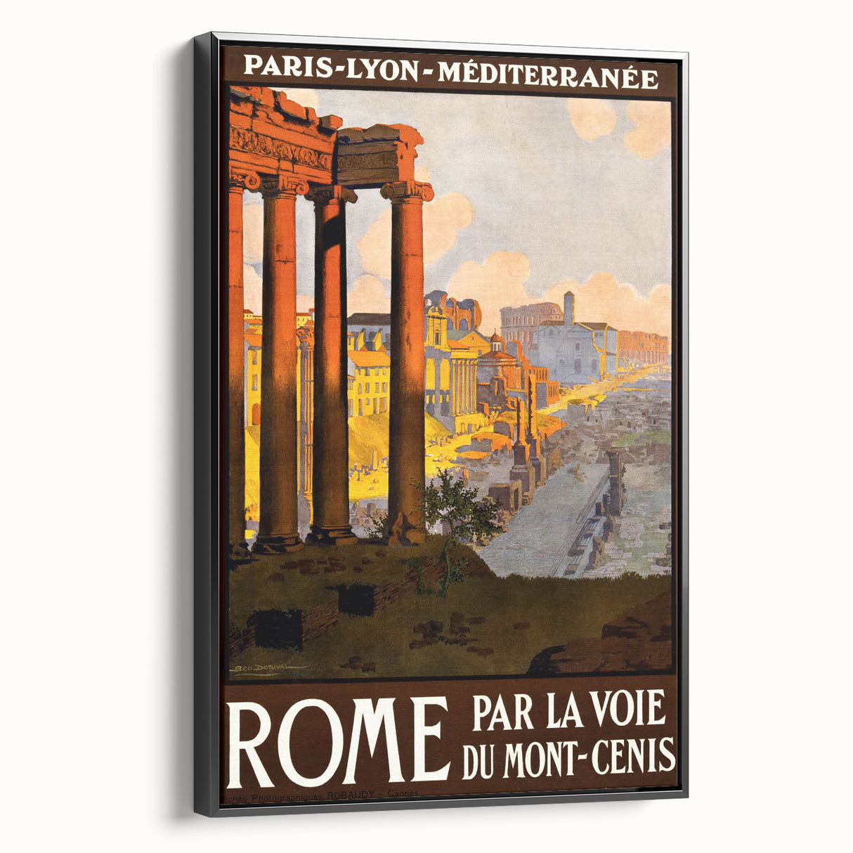 Retro Rome Travel Poster – Vintage Italian City Art