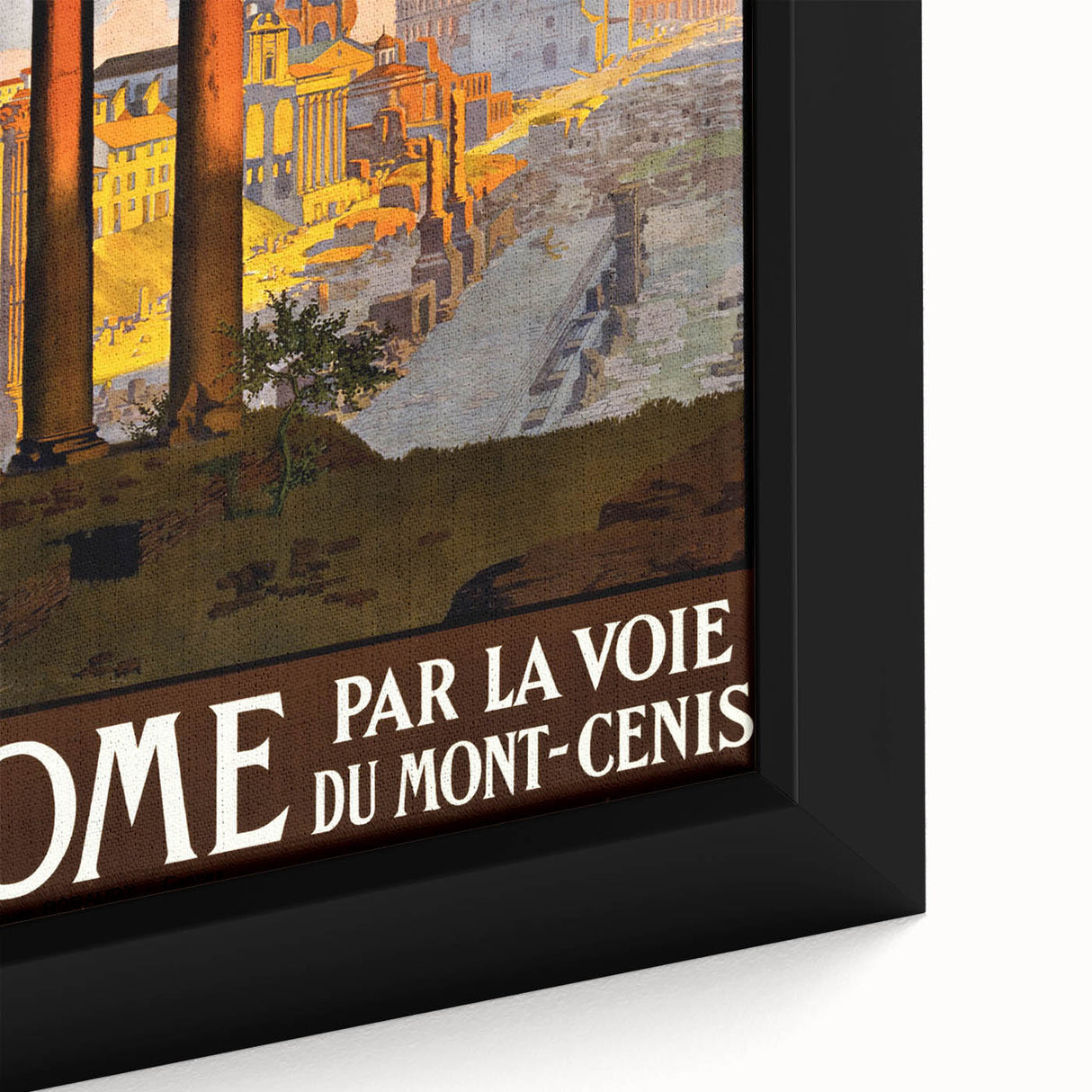Retro Rome Travel Poster – Vintage Italian City Art