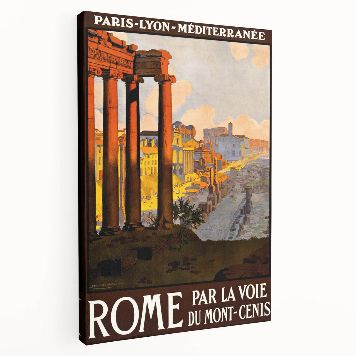 Retro Rome Travel Poster – Vintage Italian City Art