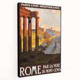 Retro Rome Travel Poster – Vintage Italian City Art