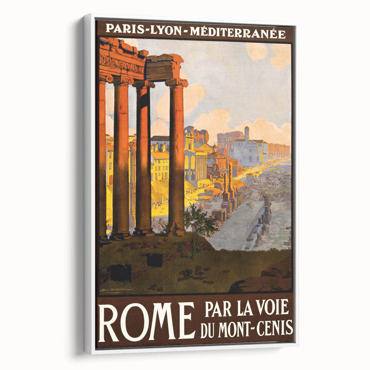 Retro Rome Travel Poster – Vintage Italian City Art