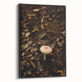 Black and white vintage poster art of a landscape on framed canvas, ideal for bedroom wall decor.