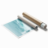 Extra large rolled print featuring a vibrant floral design in summer colors, ideal for classy bathroom wall art.