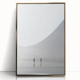 Large acrylic print featuring mid-century modernist summer landscape in gold and green tones, ideal for nursery wall art.