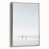 Landscape art painting on framed canvas featuring a colorful vintage poster style, ideal for enhancing black wall decor.