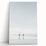 Large black and white abstract design on stretched canvas, suitable as kitchen wall art or for bedroom ambiance.