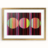 Vibrant Geometric Living Room Wall Art - Modern Canvas Prints