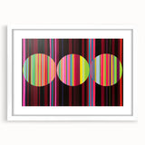 Vibrant Geometric Living Room Wall Art - Modern Canvas Prints
