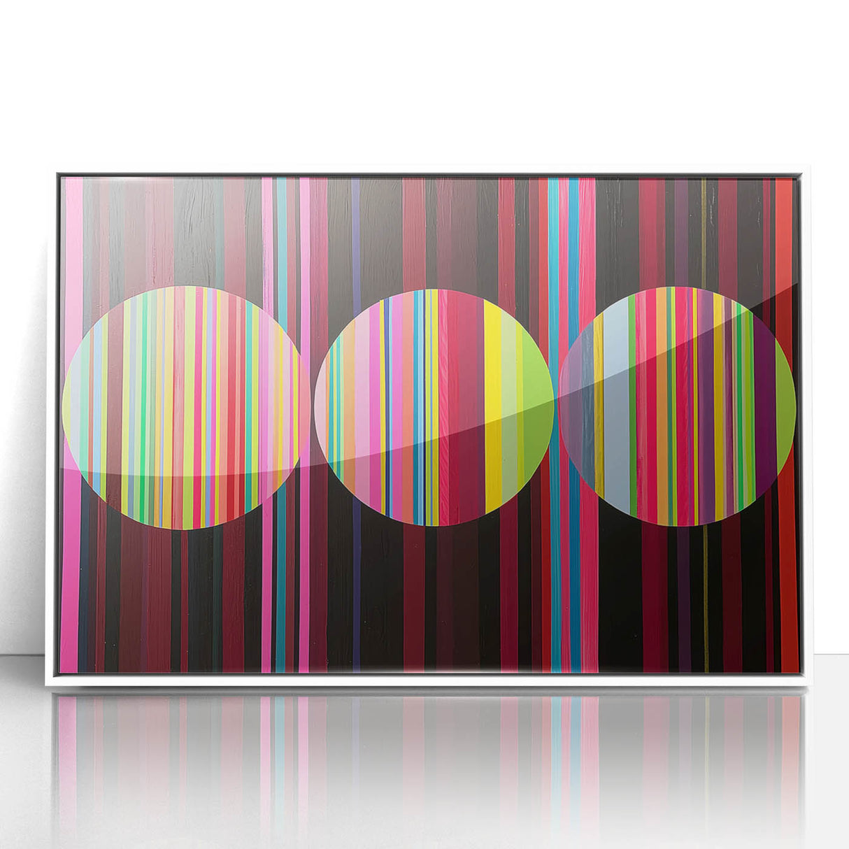 Vibrant Geometric Living Room Wall Art - Modern Canvas Prints