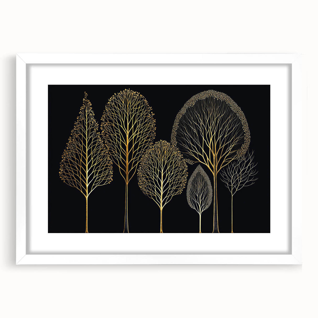 Abstract floral wall art framed with a white mat, showcasing vibrant colors and intricate designs, perfect for enhancing modern home decor. Ideal for art enthusiasts looking to add a touch of elegance to their space.