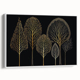 Framed canvas wall art displaying an abstract floral design in soft pastel colors, featuring a white frame and a side view showcasing its depth and texture. Perfect for adding a modern touch to any interior decor.