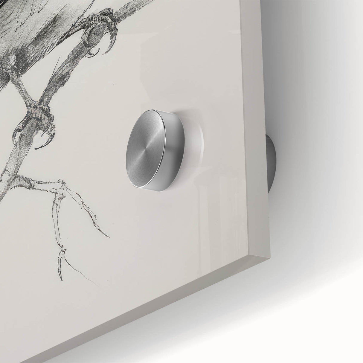 Close-up of an intricate acrylic glass design showcasing colorful animal silhouettes against a vibrant background, ideal for modern home decor and art enthusiasts.