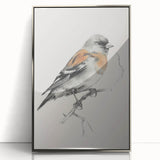 Framed acrylic artwork featuring a silver-colored border, showcasing a vibrant animal design with intricate details, perfect for modern home decor.