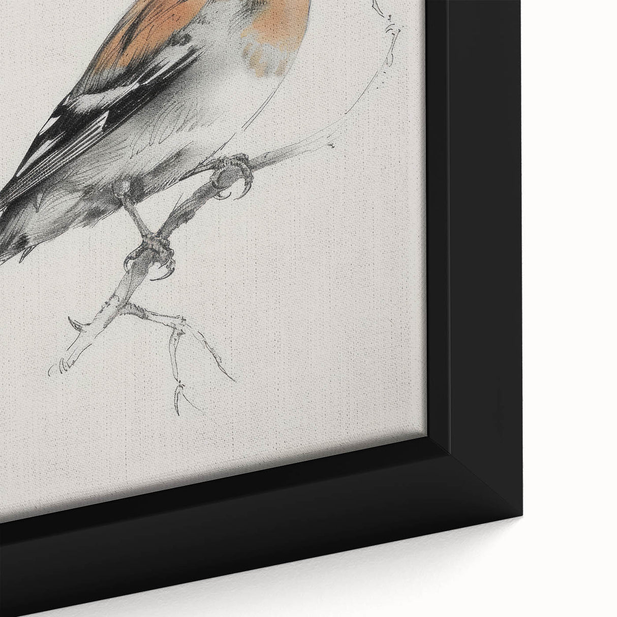 Close-up of a framed canvas featuring vibrant animal designs with intricate details and textures, showcasing a colorful wildlife scene ideal for home decor.