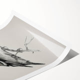 Rolled canvas print showcasing a vibrant, colorful animal design featuring intricate patterns, presented in a protective cardboard tube for safe shipping. Perfect for home decor enthusiasts seeking unique wildlife art.