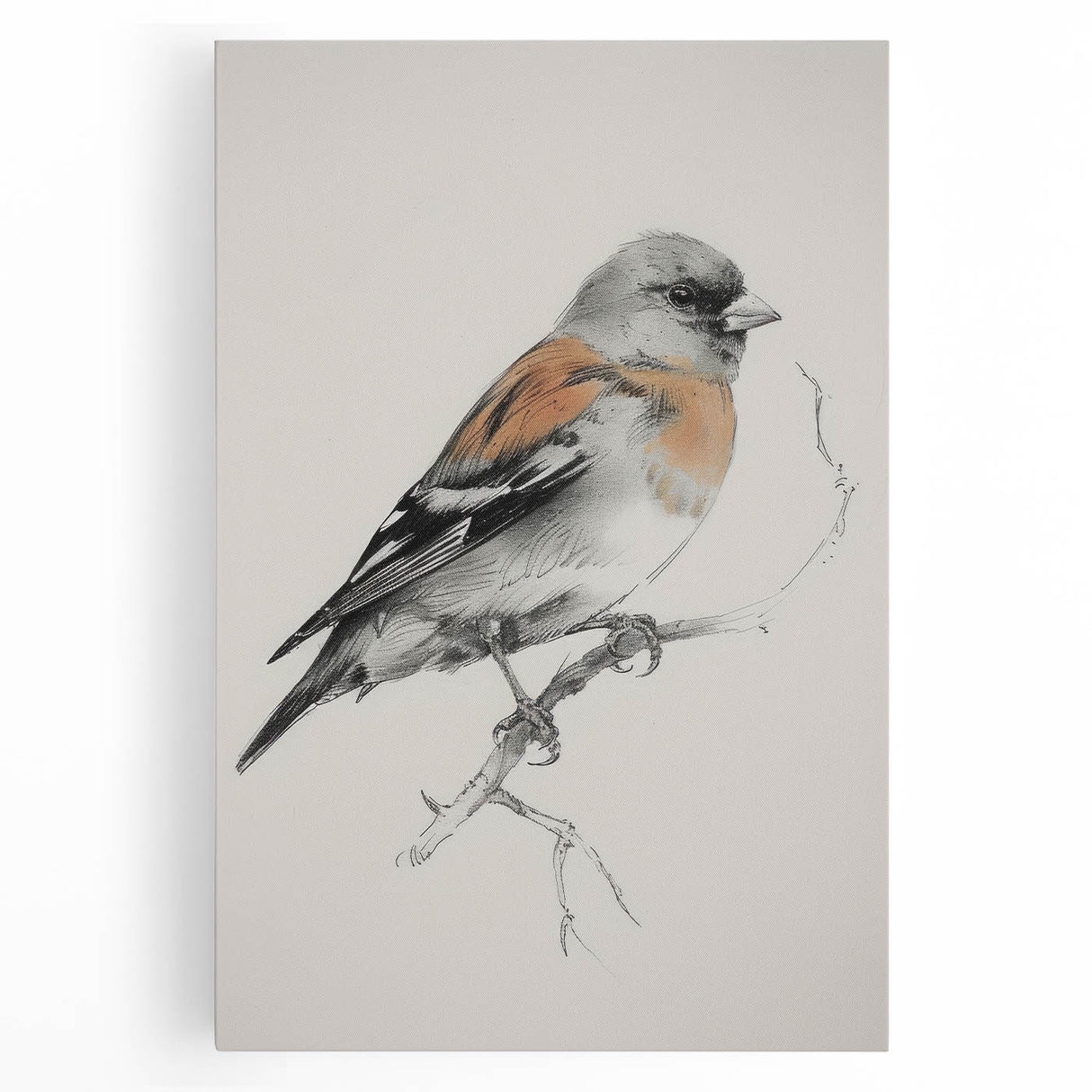 Stretched canvas artwork showcasing a vibrant animal design, featuring intricate details and rich colors, perfect for home decor or art enthusiasts.