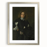 Classic Baroque Portrait - Gentleman in Elegant Dark Attire with Hat