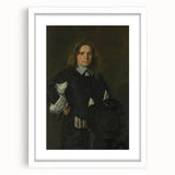 Classic Baroque Portrait - Gentleman in Elegant Dark Attire with Hat