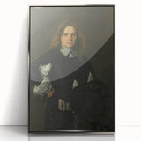 Classic Baroque Portrait - Gentleman in Elegant Dark Attire with Hat