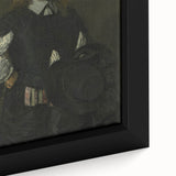 Classic Baroque Portrait - Gentleman in Elegant Dark Attire with Hat