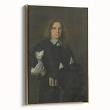 Classic Baroque Portrait - Gentleman in Elegant Dark Attire with Hat